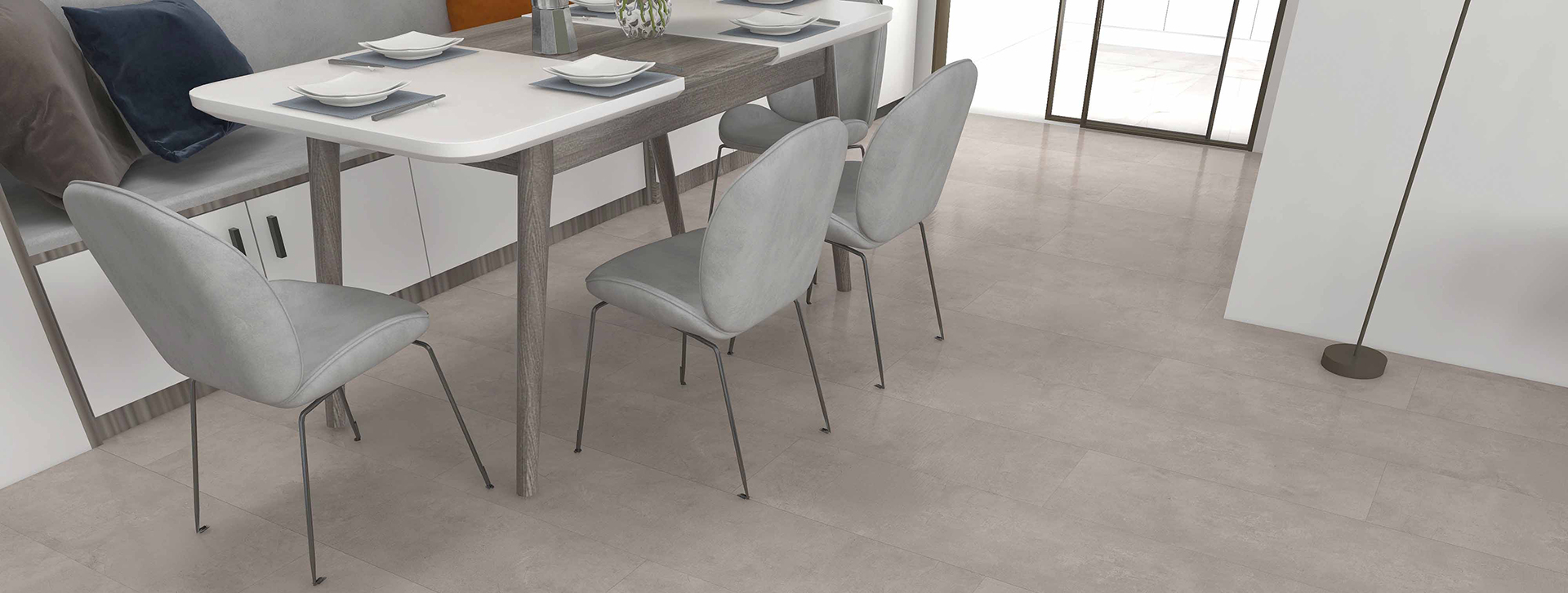 Concrete Sand stone-look flooring, decor SX-802, product close-up 2